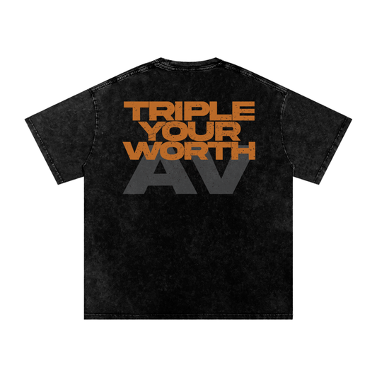 3x Your Worth Varsity Tee | Official NIL Merch